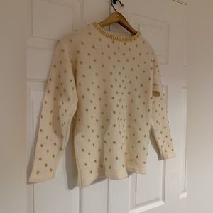 A. GIANNETTI 100% 2 PLY CASHMERE HAND BEADED  SWEATER